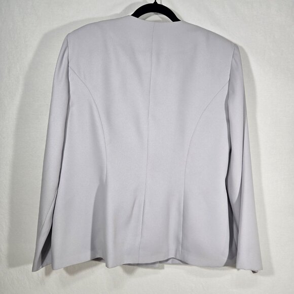 R & M RICHARDS Mother of The Bride Officecore Gray SET-2 Dress/Jacket Size 18. - Picture 5 of 17